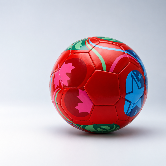Minge de Fotbal FIFA 2026, Marime nr 5, Diametru 22 cm, din Imitatie de Piele, Multicolor | ORIGINAL DEALS [16]