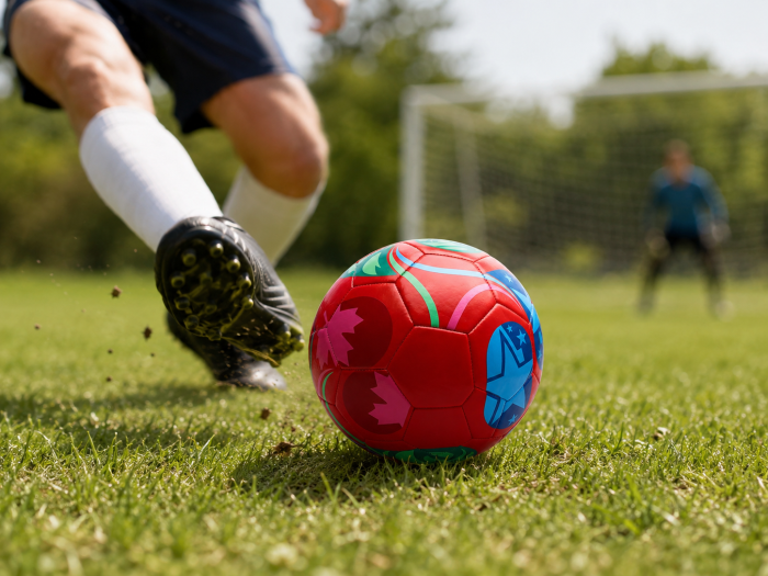 Minge de Fotbal FIFA 2026, Marime nr 5, Diametru 22 cm, din Imitatie de Piele, Multicolor | ORIGINAL DEALS [17]