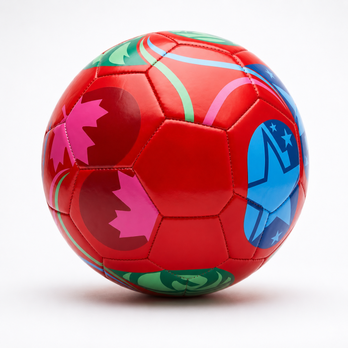 Minge de Fotbal FIFA 2026, Marime nr 5, Diametru 22 cm, din Imitatie de Piele, Multicolor | ORIGINAL DEALS [18]