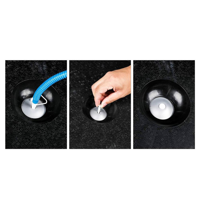 Minge fitness pentru echilibru, cu extensoare si pompa inclusa, 200kg, 57x25cm, gri [8]