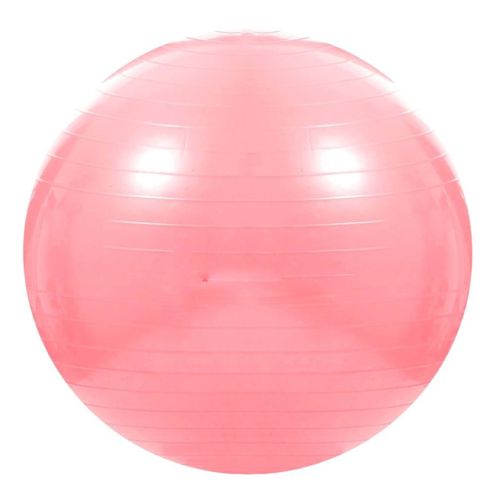 Minge pentru fitness sau yoga 75 cm, pompa inclusa, roz [4]