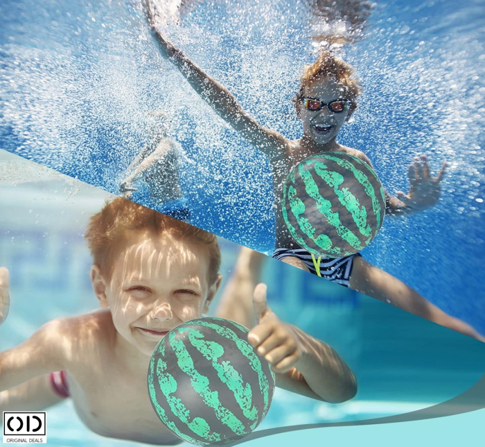 Minge pentru Plaja si Piscina cu Imprimeu Pepene, PVC Cauciucat, 24 cm – Original Deals [4]