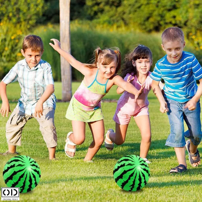 Minge pentru Plaja si Piscina cu Imprimeu Pepene, PVC Cauciucat, 24 cm – Original Deals [10]