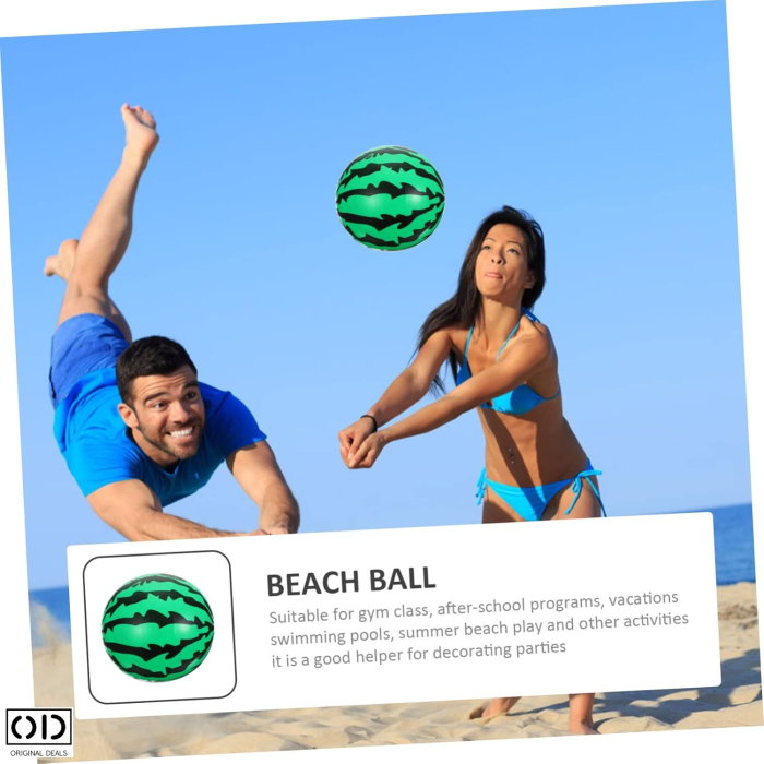 Minge pentru Plaja si Piscina cu Imprimeu Pepene, PVC Cauciucat, 24 cm – Original Deals [8]