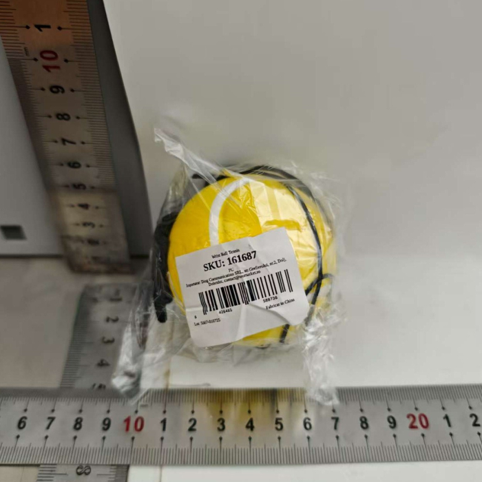 Minge Saltareata Hiperelastica, , Model Minge de Tenis cu Fixare de Mana, Space Moon Ball foarte Elastica, Antistress pentru Copii, Diametru 66 mm, Galben [3]