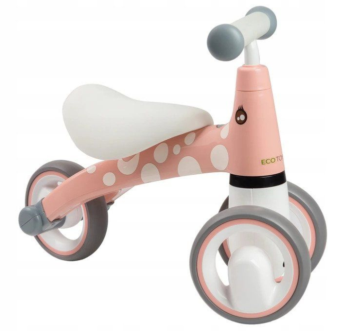 Mini bicicleta fara pedale, triciclu copii cu roti EVA, 50x22x39 cm, roz [2]