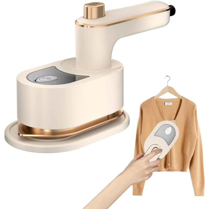 Mini Fier de Calcat, , Pliabil si Portabil, Calcare Verticala/Orizonala, cu Abur, 50 ml, 40W, 10.5 x 12 cm, Alb [8]