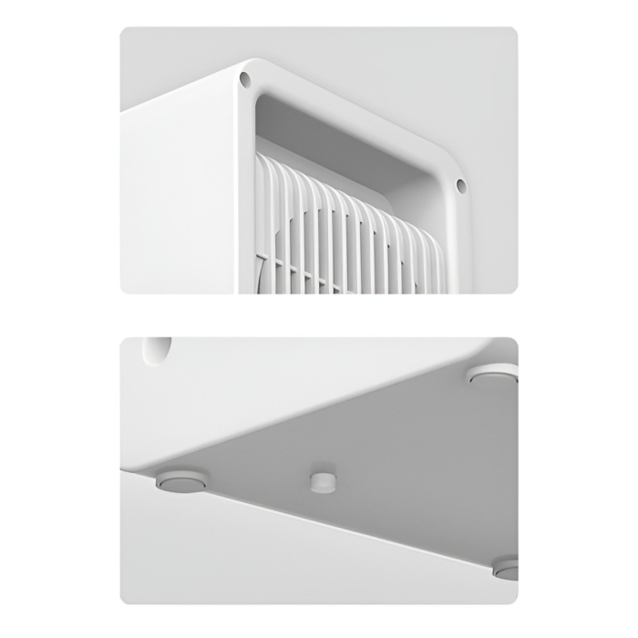 Mini Incalzitor pentru Birou, , Incalzire si Racire, 1000-1200W, cu Lumini, cu Maner, Lungime Cablu 1.5 m, 3 Trepte de Temperatura, 15.3x13.8x22.5 cm, Alb [6]