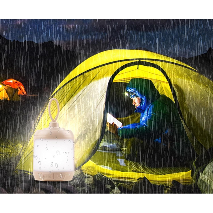 Mini Lampa LED de Camping, , pentru Aer Liber, Reincarcabila USB Type C, 3 Trepte de Lumina, Portabila, 13.8 x 6.5 cm, 5V, Alb [5]