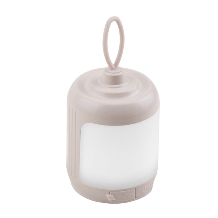 Mini Lampa LED de Camping, , pentru Aer Liber, Reincarcabila USB Type C, 3 Trepte de Lumina, Portabila, 13.8 x 6.5 cm, 5V, Alb [1]