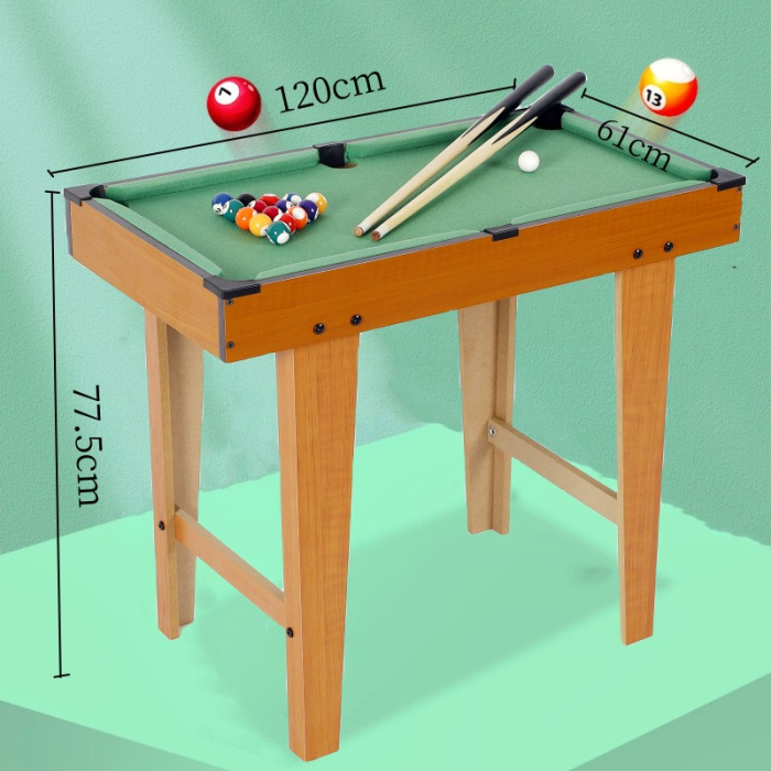 Mini Masa de Biliard pentru Copii, , Durabil, Usor de Transportat, 2 Tacuri, 16 Bile, 120x61x77.5 cm [7]