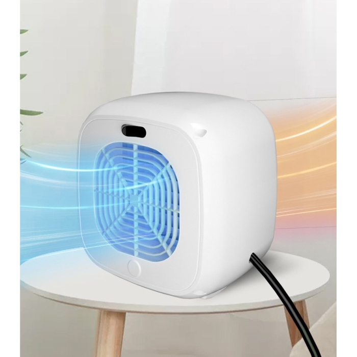 Mini radiator electric portabil , 800 W, 2 trepte, 150x120x175 mm, alb [5]