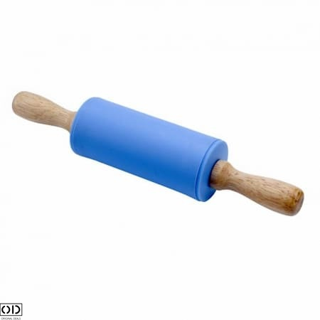 Sucitor din Silicon cu Ax Rotativ si Manere din Lemn de Bambus, pentru Modelat Aluatul, Calitate si Design Premium, 10cm [13]