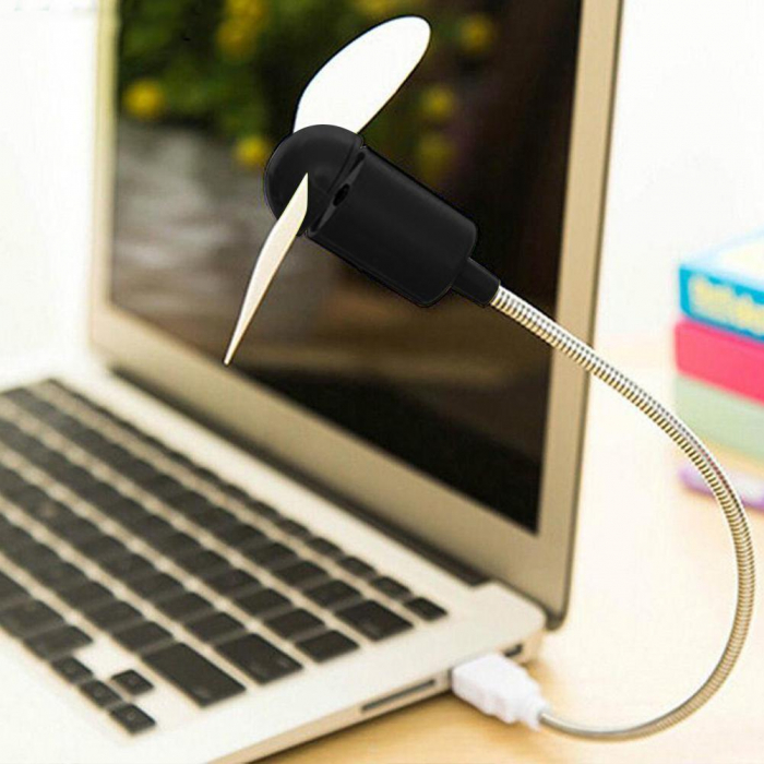 Mini Ventilator USB Reglabil pentru Calculator sau Laptop, ABS, Eficienta Maxima Premium [2]
