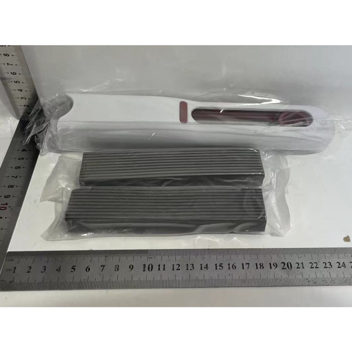 Mop de Mana , Mini-Portabil, cu Sistem de Stoarcere, Dispozitiv de Curatat Manual, cu Burete Absorbant, din PVA, 29.5 x 15.5 cm, 2 Rezerve, Alb [8]