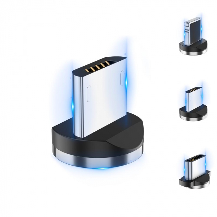Mufa Magnetica cu Rotire 360° Pentru Cabluri USB cu incarcare Rapida si Transfer de Date 480MB/s, Noua Generatie [1]