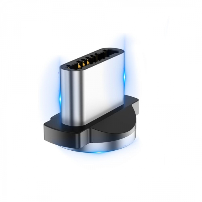 Mufa Magnetica cu Rotire 360° Pentru Cabluri USB cu incarcare Rapida si Transfer de Date 480MB/s, Noua Generatie [4]