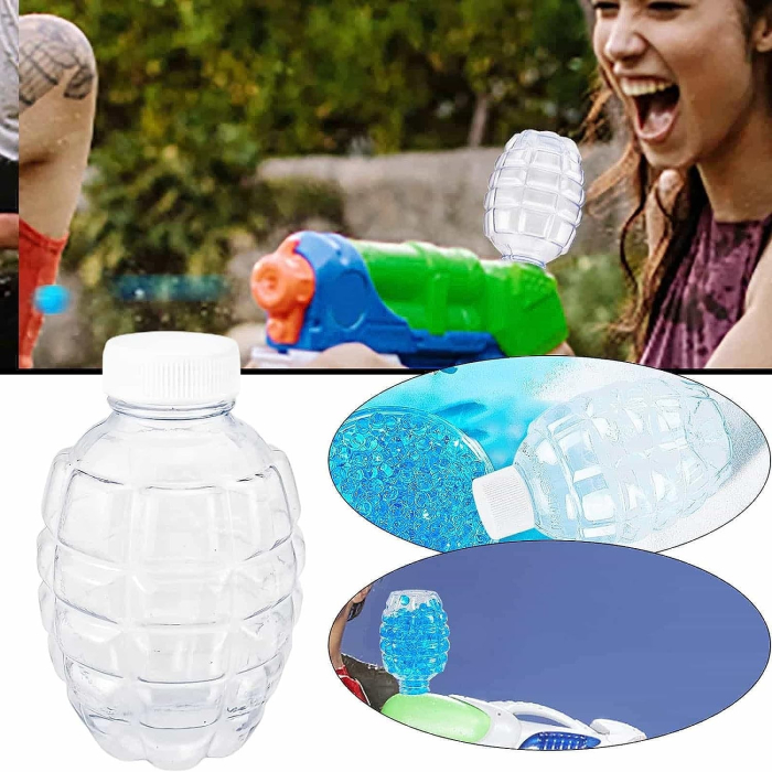 Munitie, , 20.000 Bile Gel pentru pistoale de jucarie Gel Blaster, Sticla Ananas 10.5x6.5 mm, Albastru [3]