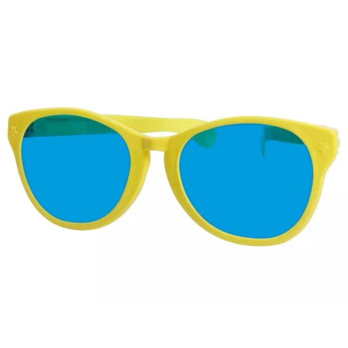 Ochelari Deghizare, , Marime Exagerata, din Plastic, 26 x 9 cm, Galben [2]