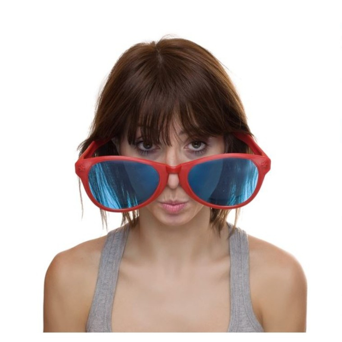 Ochelari Deghizare, , Marime Exagerata, din Plastic, 26 x 9 cm, Rosu [5]