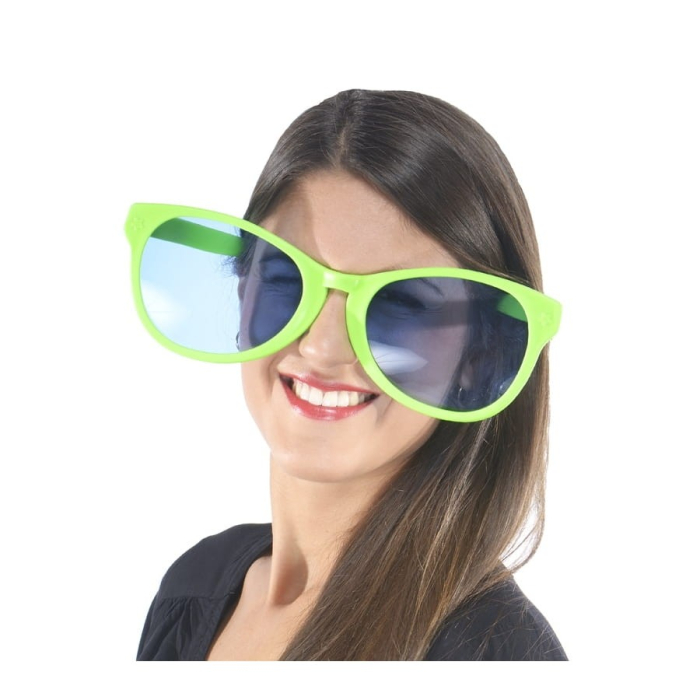 Ochelari Deghizare, , Marime Exagerata, din Plastic, 26 x 9 cm, Verde [2]