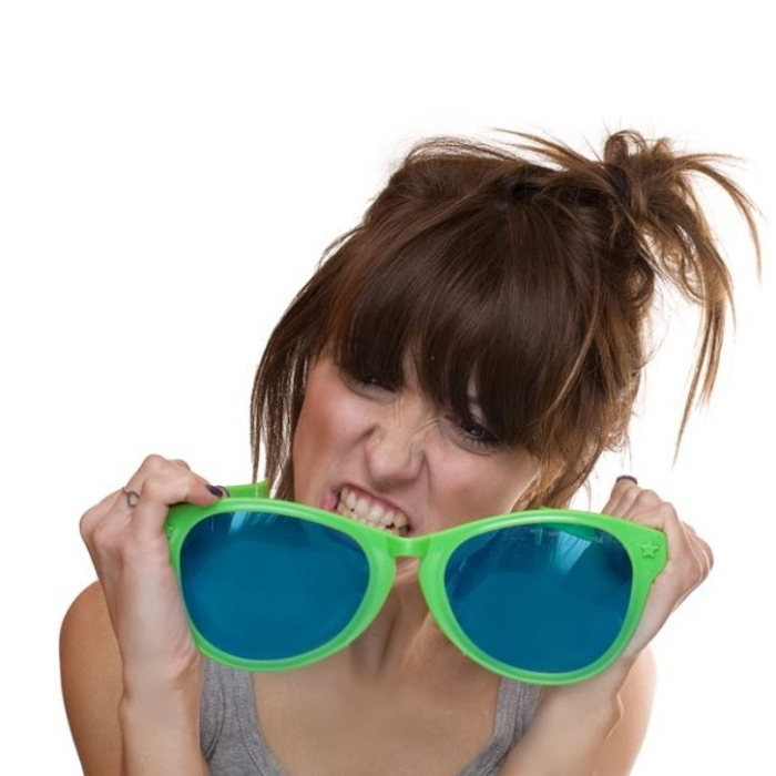 Ochelari Deghizare, , Marime Exagerata, din Plastic, 26 x 9 cm, Verde [3]