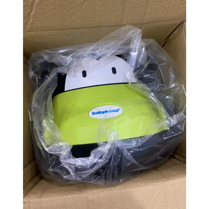 Olita pentru Copii, , +1an, Portabila, Design Masinuta cu Capac, Model Prietenos, Non-Toxic, Compartiment Detasabil, Usor de Curatat, Verde [2]