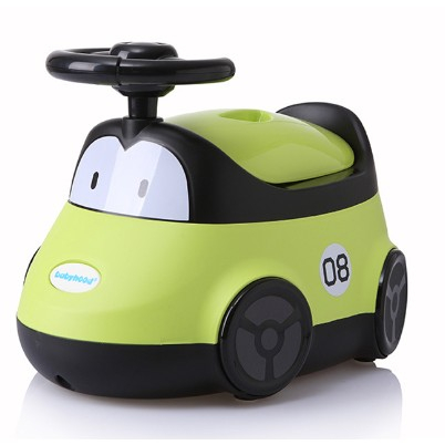 Olita pentru Copii, , +1an, Portabila, Design Masinuta cu Capac, Model Prietenos, Non-Toxic, Compartiment Detasabil, Usor de Curatat, Verde [5]