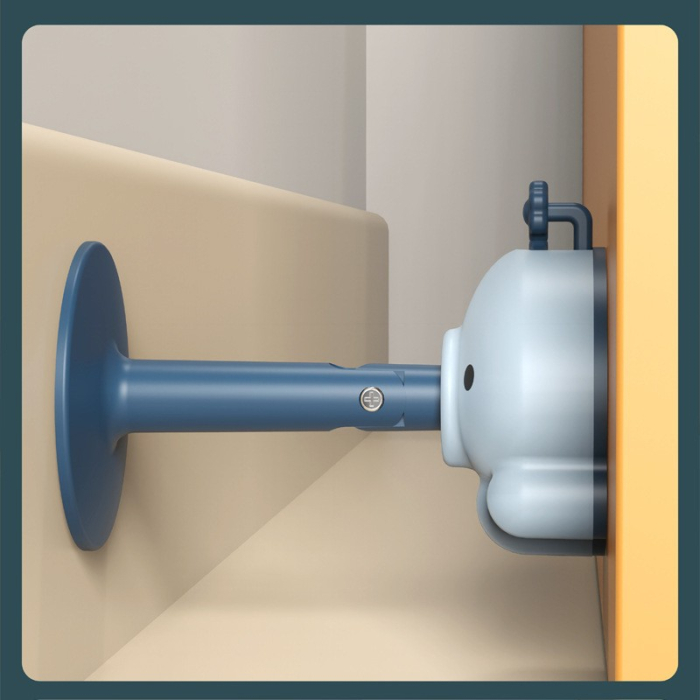 Opritor de Usa, , din Silicon, cu Prindere de Podea, Anti-Coliziune, 5.5 x 5.5 x 5.5cm, Albastru [7]