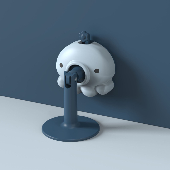 Opritor de Usa, , din Silicon, cu Prindere de Podea, Anti-Coliziune, 5.5 x 5.5 x 5.5cm, Albastru [10]