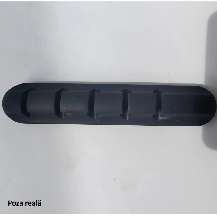 Organizator de Cabluri, , Autoadeziv, Multifunctional, 5 Locuri de Suport, 9.6x2.2cm, Negru [7]