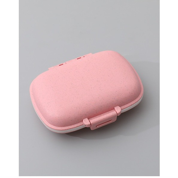 Organizator medicamente, Plastic, 8 compartimente, 0.1 L, Roz, , 11 x 7 cm [2]