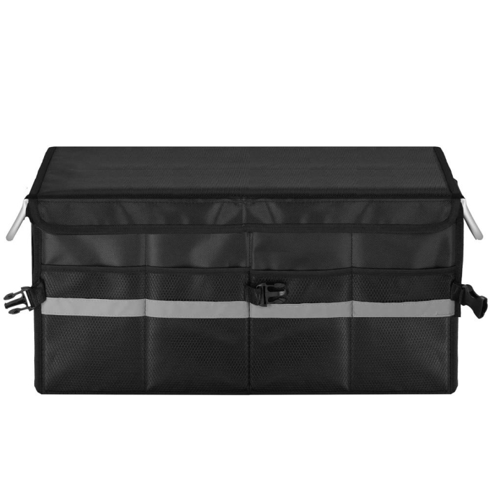 Organizator pentru portbagaj tip lada, cu buzunare laterale, pliabil, 30x58x33cm, negru [6]