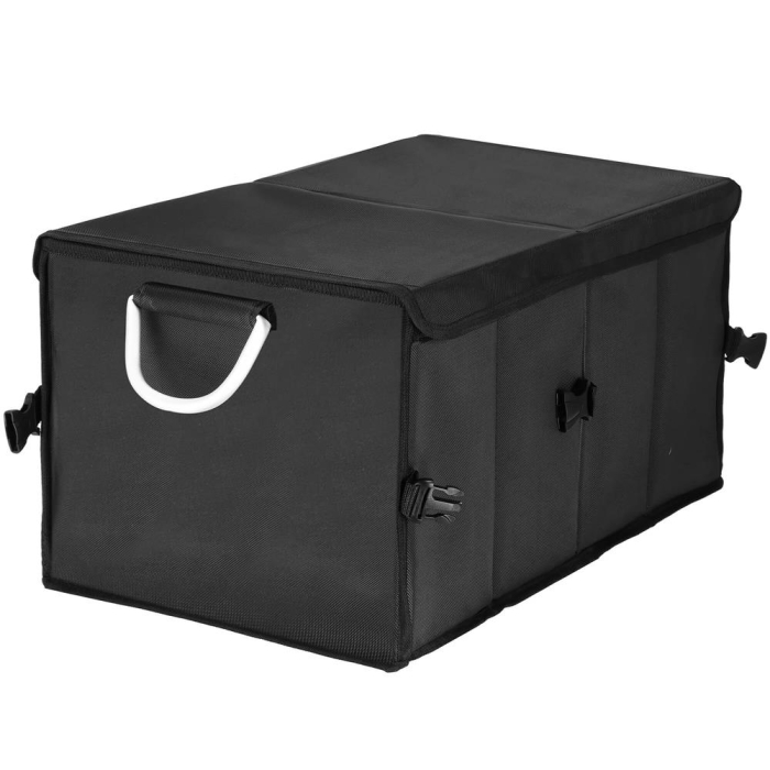 Organizator pentru portbagaj tip lada, cu buzunare laterale, pliabil, 30x58x33cm, negru [10]