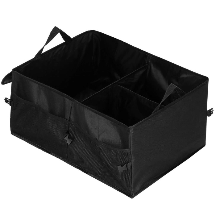 Organizator portbagaj pliabil, compartimentat, rezistent la apa, 56x40x26cm, negru [5]