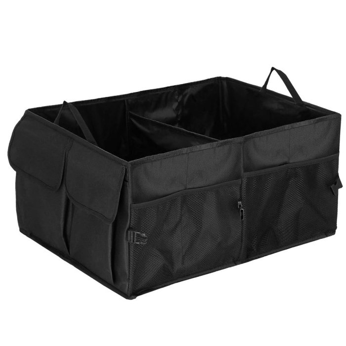 Organizator portbagaj pliabil, compartimentat, rezistent la apa, 56x40x26cm, negru [1]