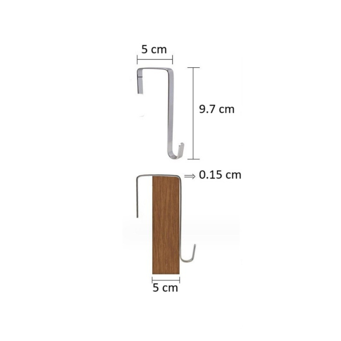 Organizator Suspendat pentru Usi, , din Nailon si Plasa, Baza de Carton Ingrosat, 5 Buzunare Principale + 5 Buzunare Laterale, 146 x 40 x 17 cm, 2 Carlige Incluse, Negru [7]