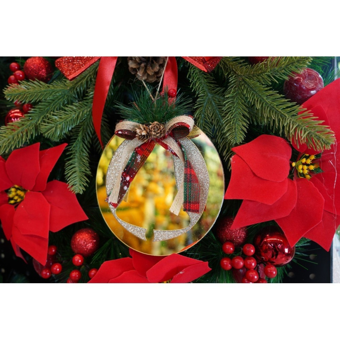 Ornament brad, , Clopotel, Auriu, Lucios, 17*17CM, Acril, Interior/ Exterior [8]