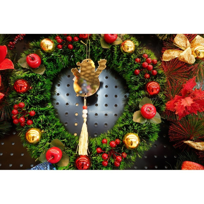 Ornament brad, , Om de zapada, Auriu, Lucios, 10*23CM, Acril, Interior/ Exterior [7]