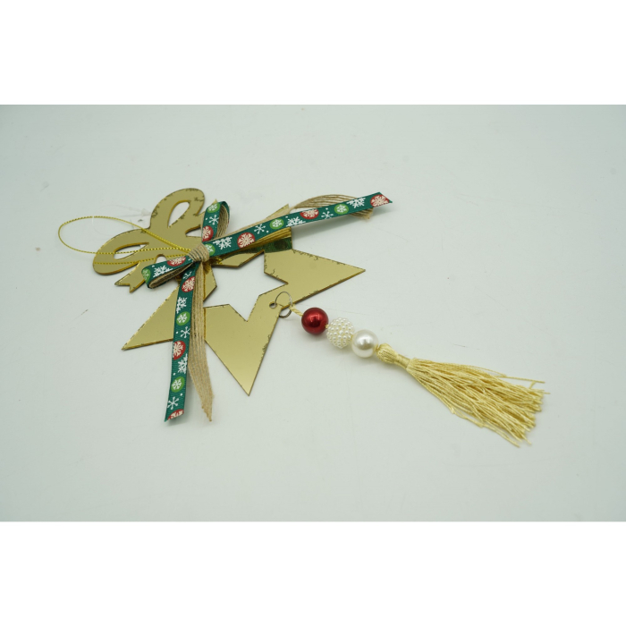 Ornament brad, , Stea, Auriu, Lucios, 15*26CM, Acril, Interior/ Exterior [5]