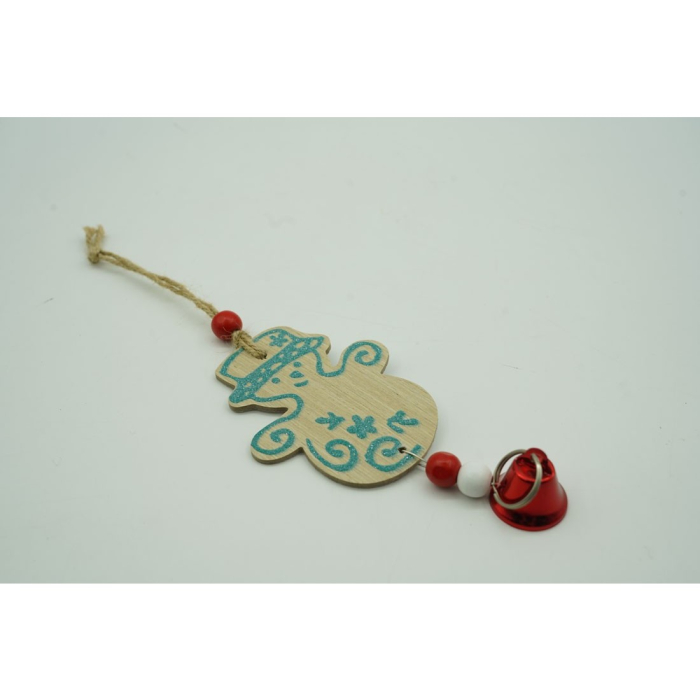 Ornament de brad om de zapada, , multicolor, lemn, 17 cm [5]