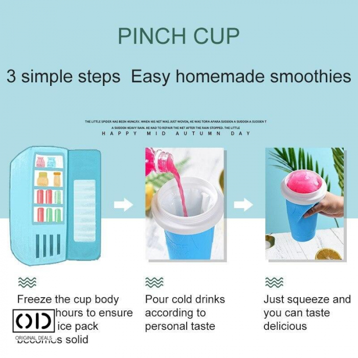 Pahar pentru Facut Slushy, MilkShake si Suc Inghetat Slushy Maker Cup Frozen Ice Slushy Maker Frozen Juice Inghetata la Pahar Tik Tok slushy cup romania slushy cup Pahar Slushy Gheata [10]