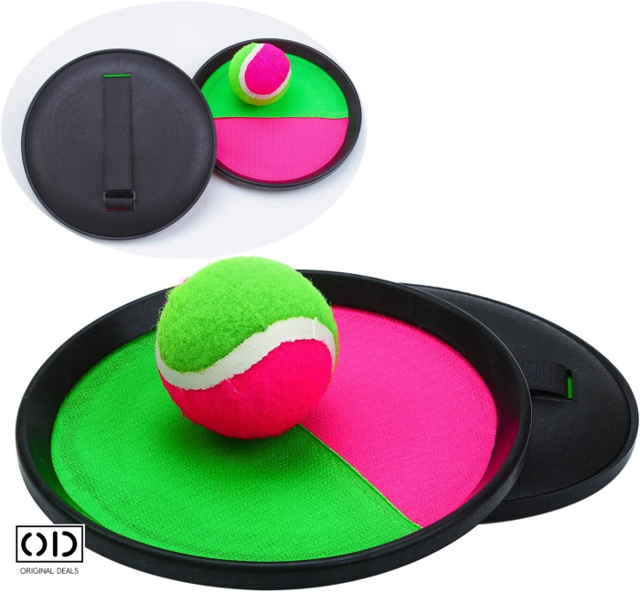 palete padel cu scai velcro original deals joc catch toss ball copii si adulti palete cu arici velcro si minge set palete prinde mingea roz verde palete padel interactive pentru copii joc padel cu scai pentru familie palete cu scai diametru 18 cm joc prinde si arunca mingea exterior interior palete si minge padel pentru plaja parc gradina jucarie sportiva copii palete cu scai [3]