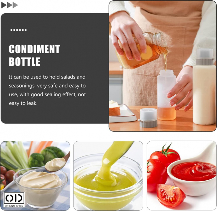 Sticla pentru Dresing Salate Vinegreta pentru Ulei Otet Sticla Ulei Sticla Otet Sticla Sos salata Dresing Salata Sticla pentru Dresing Salata Recipient Gradat pentru Dresing Salata Recipient Gradat [10]