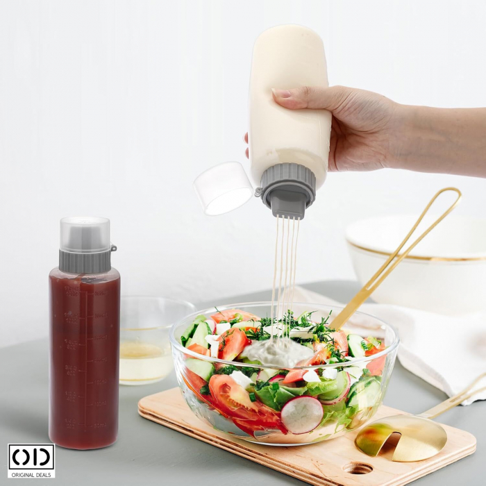 Sticla pentru Dresing Salate Vinegreta pentru Ulei Otet Sticla Ulei Sticla Otet Sticla Sos salata Dresing Salata Sticla pentru Dresing Salata Recipient Gradat pentru Dresing Salata Recipient Gradat [2]