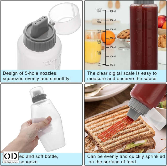 Sticla pentru Dresing Salate Vinegreta pentru Ulei Otet Sticla Ulei Sticla Otet Sticla Sos salata Dresing Salata Sticla pentru Dresing Salata Recipient Gradat pentru Dresing Salata Recipient Gradat [11]