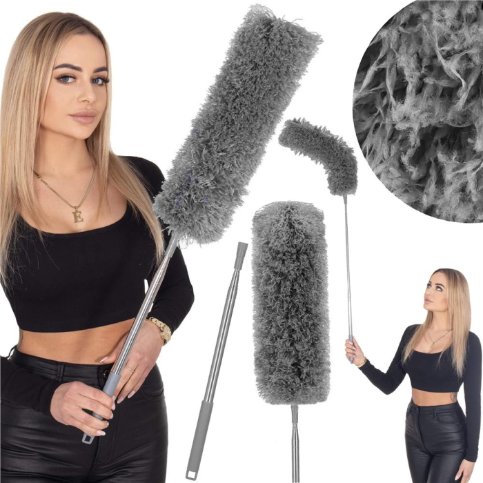 Pamatuf pentru praf cu coada telescopica pentru zone greu accesibile, 2 piese, 75-254 cm [6]