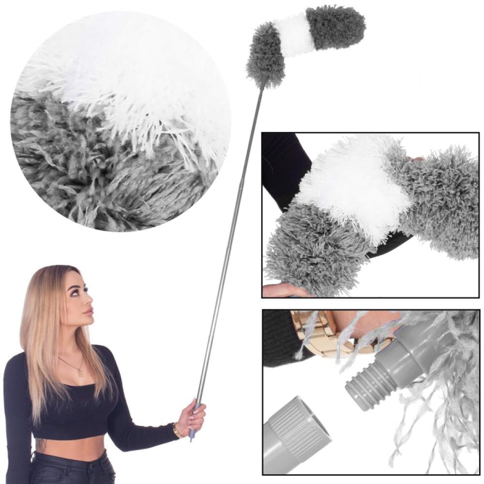 Pamatuf pentru praf cu coada telescopica pentru zone greu accesibile, 2 piese, 78-280 cm [18]