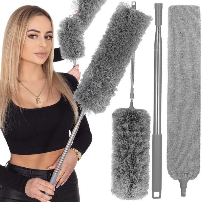 Pamatuf pentru praf cu coada telescopica pentru zone greu accesibile, 3 piese, 75-255 cm [9]