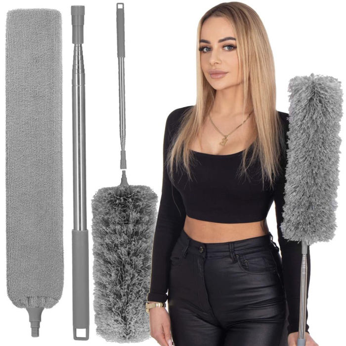 Pamatuf pentru praf cu coada telescopica pentru zone greu accesibile, 3 piese, 75-255 cm [5]